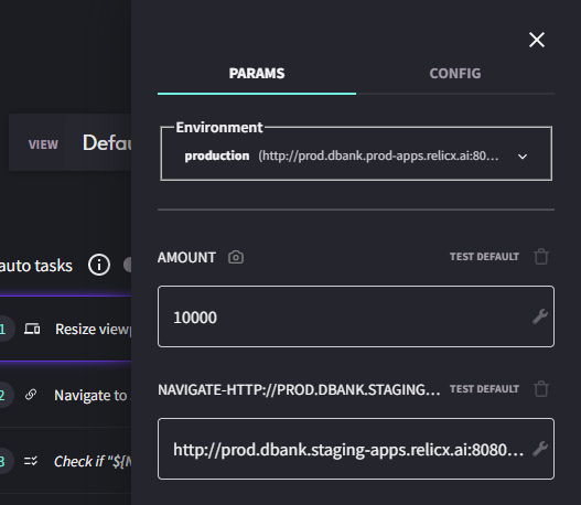 Click to view full size image Parameter Values